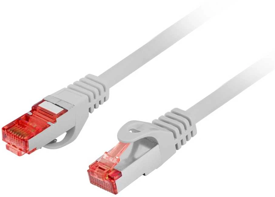 LANBERG Patchcord kat.6 FTP LSZH CU 0.25m pilkas Fluke praėjo