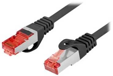 LANBERG Patchcord cat.6 FTP LSZH CU 1.5m juodas Fluke passed
