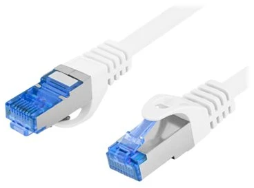 LANBERG patchcord kat.6A FTP LSZH CCA 1m baltas