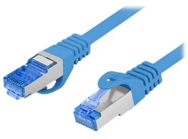 LANBERG patchcord cat.6A FTP LSZH CCA 1.5m mėlynas