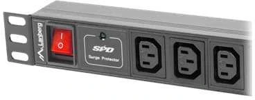 LANBERG PDU-10I-0200-IEC-BK PDU 1U 10A 10 lizdai IEC C13 2m Juodas