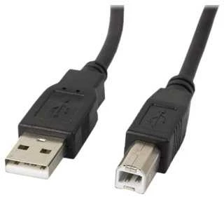 LANBERG CA-USBA-10CC-0018-BK cable USB 2.0 AM-BM 1.8m juodas