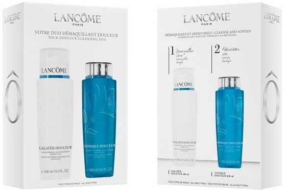 „Lancome Duo Cleansing Oil Skin Rinkinys“ valomoji priemonė moterims, skirta sausai odai prižiūrėti.