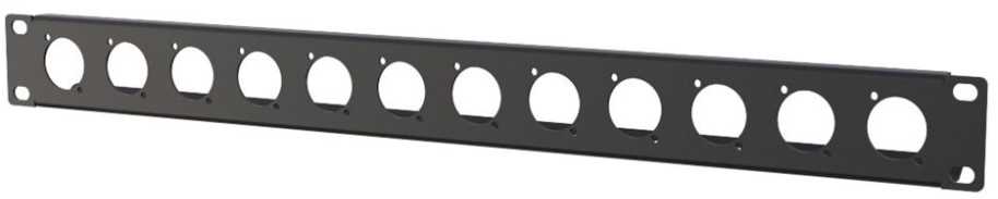 Lanview 1U rack panel with 12 holes