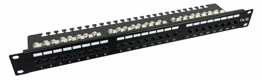 Lanview Cat5E 1U 24 prievadų skydelis