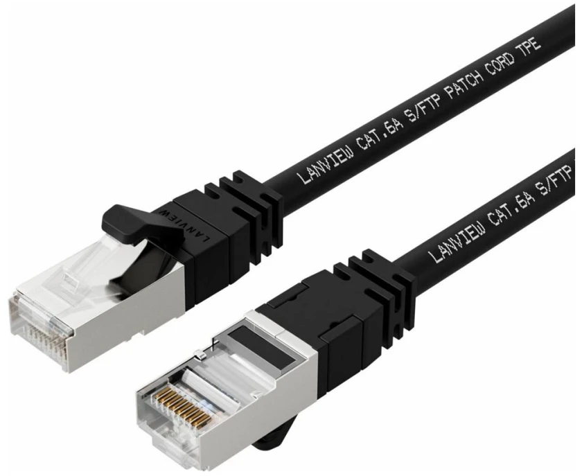 Lanview Lanview LV-SFTP6A25B tinklo kabelis, juodas, 25 m, S/FTP (S-STP)