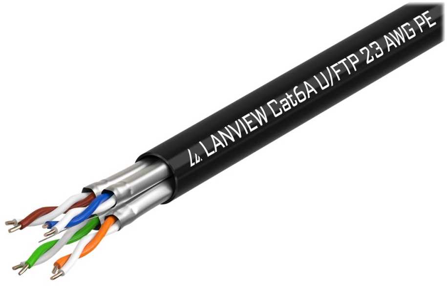 Lanview Cat6a U-FTP tinklo kabelis