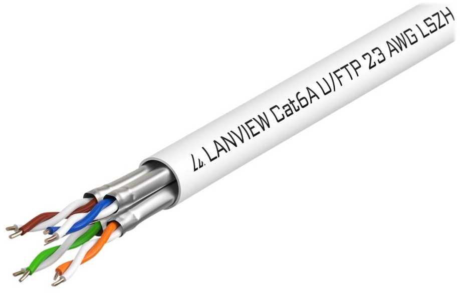 Lanview Lanview LVN122430 kabelis sieciowy Baltas 500 m Cat6a U/FTP (STP)