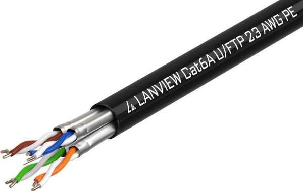 Lanview Cat6a U-FTP tinklo kabelis
