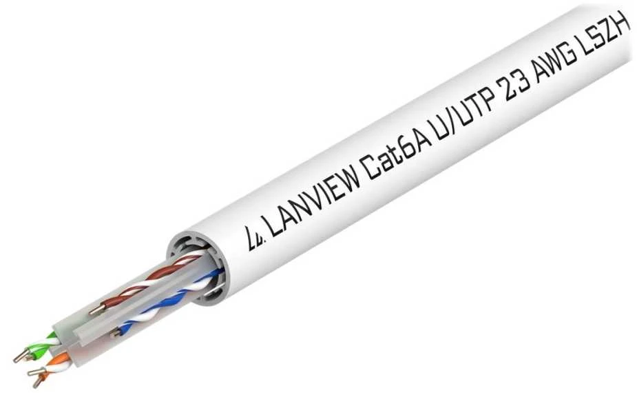 Lanview Cat6a U-UTP GRUBŲ tinklas