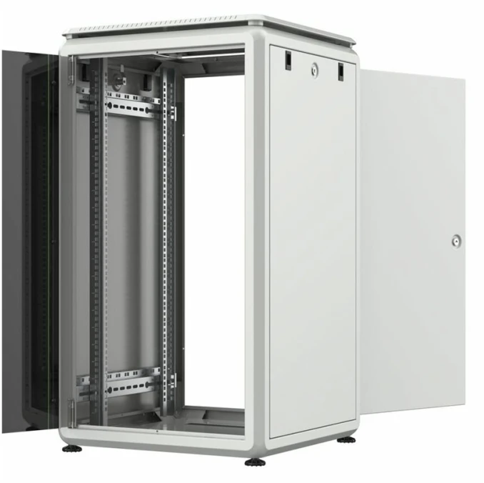 Lanview LOGON RDL20U66WH, Laisvai pastatomas stovas, 20U, 600 kg, Raktas užrakinamas, Reguliuojamos kojelės, Kabelių tvarkymas
