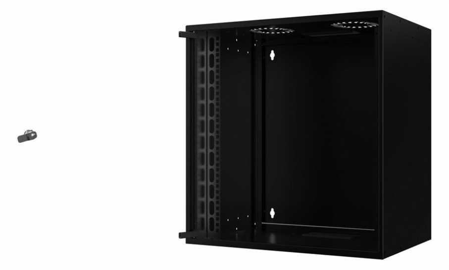 Lanview Lanview RUM12U40MNBL serverio korpusas 12U Rack Spinda Hanging Juodas