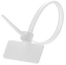 Organizer Lanview Lanview LVT551140 opaska kablowa Opaska kablowa su wejściem równoległym Plastik Baltas 100 vnt.