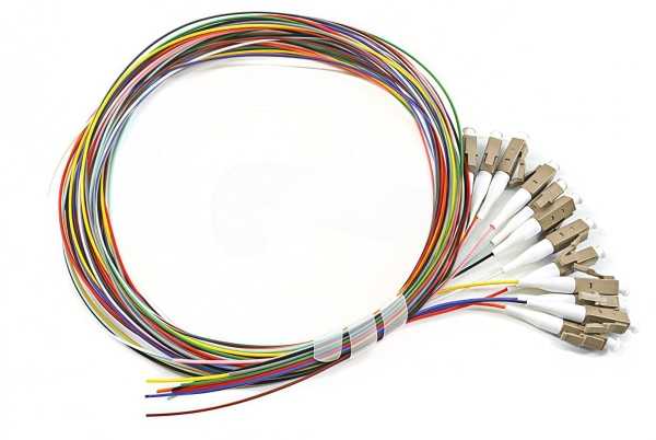 Lanview Pigtail LC/UPC 50/125 OM3 2 m (LVO-PIG-LCUPC-12CORE-OM3-2M)