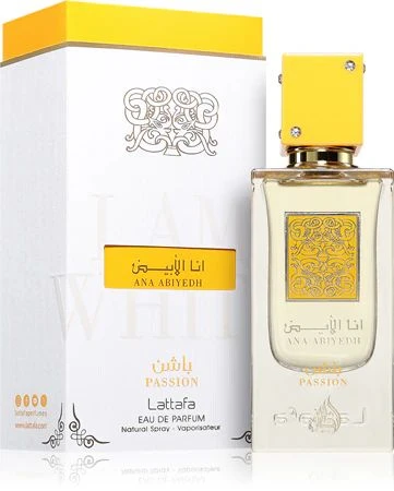 Lattafa Ana Abiyedh Passion EDP parfumuotas vanduo moterims, 60 ml