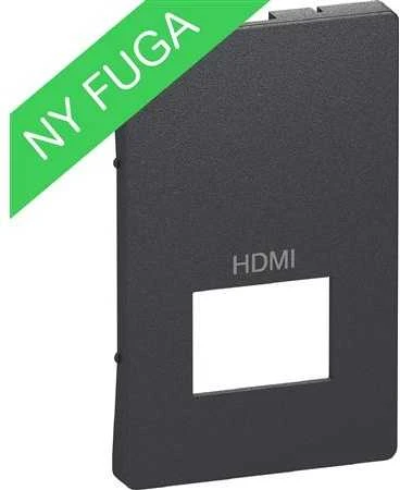 Lauritz Knudsen LK FUGA dangtelis pasyviam HDMI lizdui, 112 modulių, pilkos spalvos