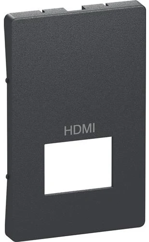 Lauritz Knudsen LK FUGA dangtelis pasyviam HDMI lizdui, 112 modulių, pilkos spalvos