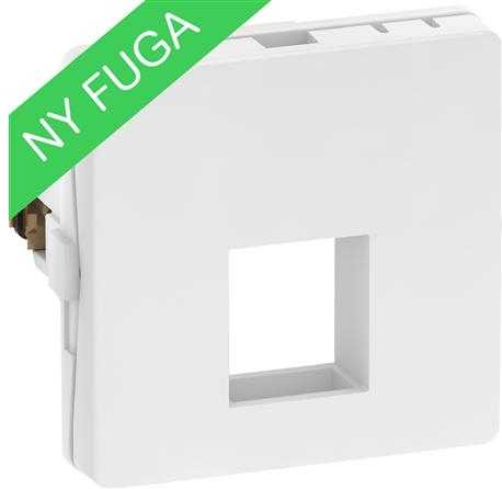 LAURITZ KNUDSEN Duomenų išvestis FUGA T1 – 1 modulio įdėklas, skirtas 1 vnt. Keystone jungties (L), tiekiamas be jungties, spalva: balta