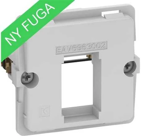 Lauritz Knudsen LK FUGA duomenų lizdas, skirtas 1 „Keystone“ RJ45 jungtimi (mažas), 1 modulis, įdėklas