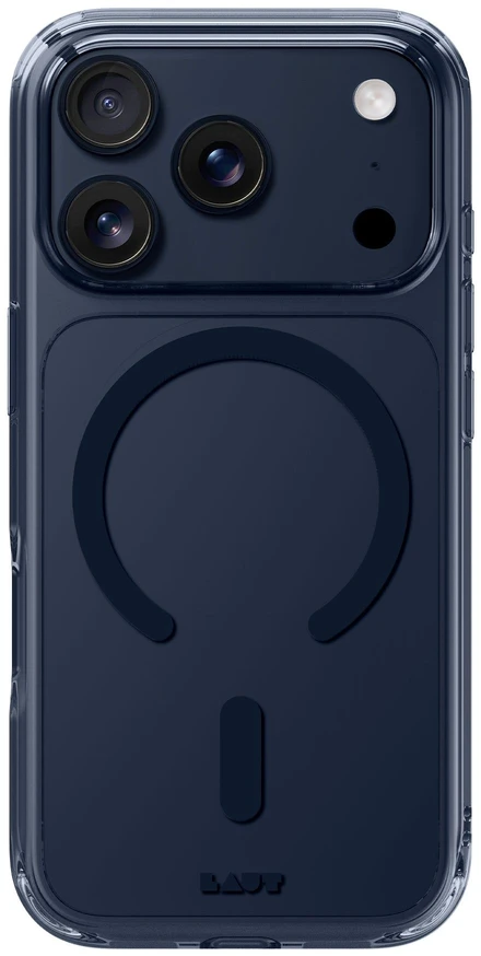 Dėklas Laut Crystal Fluro iPhone 17 Pro Max, skaidrus vidurnaktis