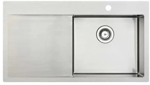Lavabo Aps Tapwell Virtuvės kriauklė Kubus 900R, minkšta iš nerūdijančio plieno