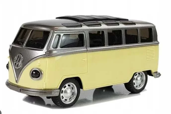 Lean Cars Geltonas autobusiukas su pavara ir garsais