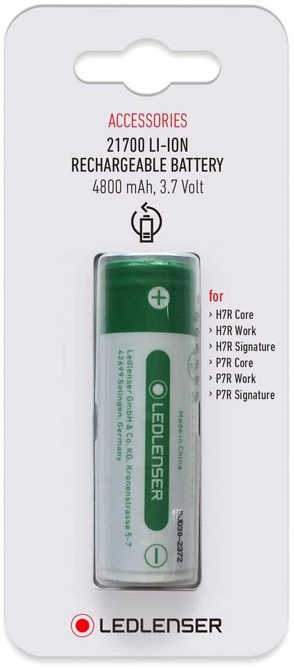 Ledlenser 21700 įkraunama baterija 4800 mAh pakuotėje