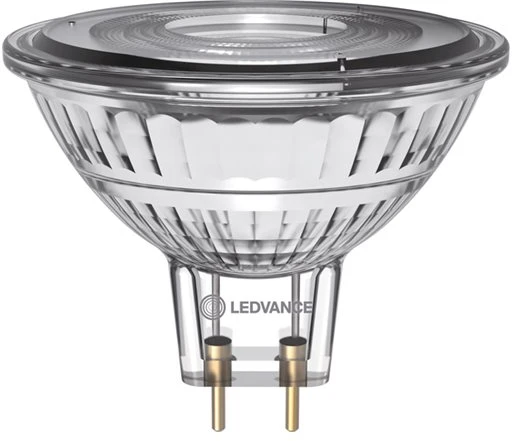 Ledvance 2W LED lemputė MR16, GU5.3, MR16, skaidri, 36°, 3000K