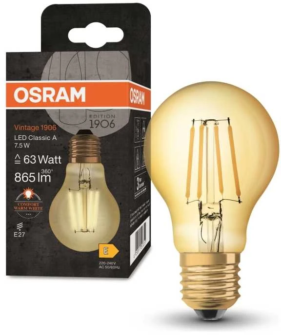 Candellux LED lemputė Vintage 1906© LED 68 8 W/2500K E27