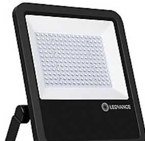 Ledvance 105W prožektorius AREA ASYM, juodas, 4000K, IP65, 48°x92°