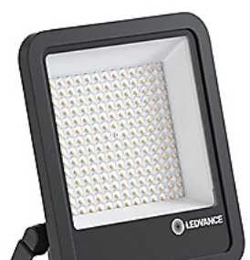 Ledvance 54/67W LED prožektorius FL AREA V, juodas, 4000K, IP66, 48°x85°