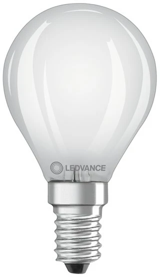 Ledvance 1,8W LED lemputė CLASSIC P, E14, matinės baltos sp., 320°, 2700K, dimeriuojama
