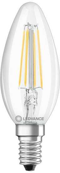 Ledvance 4,2W LED filamentinė lemputė CLASSIC B, E14, 2700K, dimeriuojama