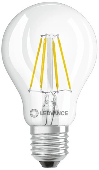 Osram 4W LED lemputė CLASSIC A, E27, skaidri, 2700K