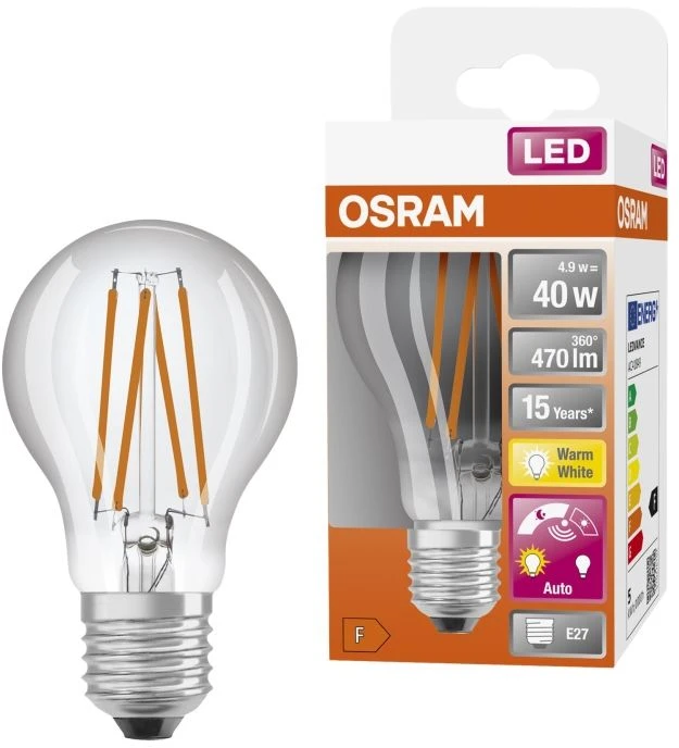 Osram ŻAR.LED DAYL SEN CLAS 4.9W 827 CLR E27