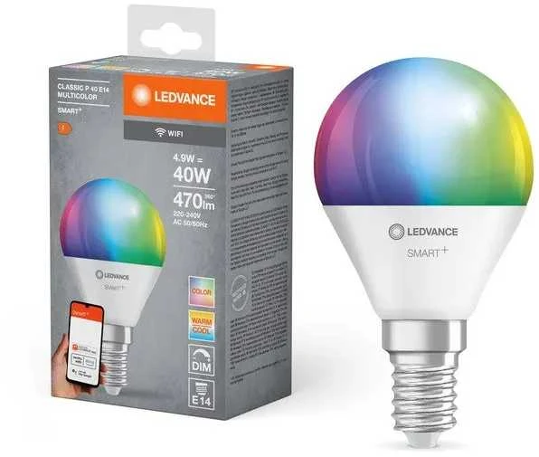 Lemputė Ledvance LED, E14, rgb, E14, 4.9 W, 470 lm