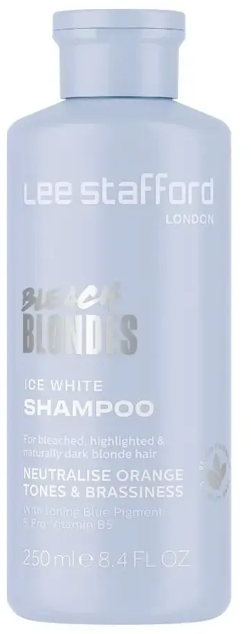 Lee Stafford - „Bleach Blondes Ice Baltas“ toninis šampūnas 250 ml