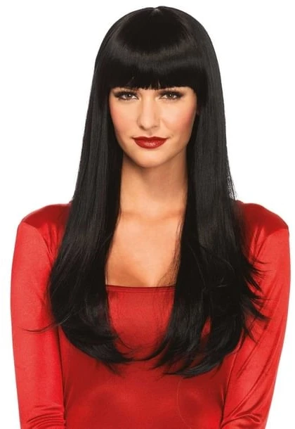 Leg Avenue Bangin' long straight wig Juodas