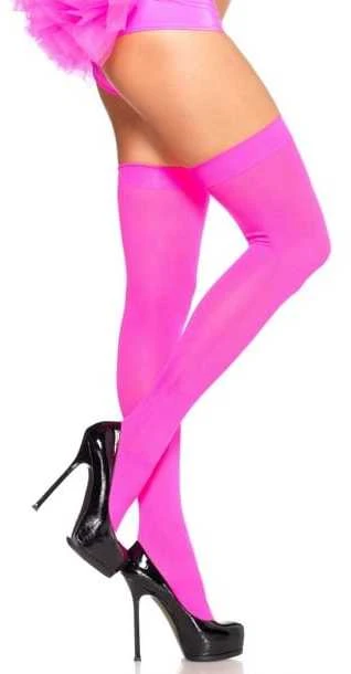 Leg Avenue Europe Neoninės rožinės spalvos kojinės