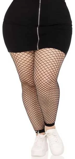 Leg Avenue Europe Leg Avenue Tinklinės pėdkelnės be pėdų + 1X/2X