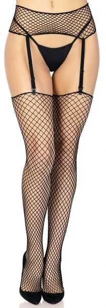 Leg Avenue Europe Garterbelt And Stocking Set Juodas