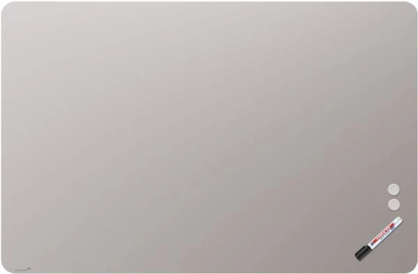 Legamaster MATTE RC stiklo lenta 100x150cm šiltai pilka, Pilka, 1500 mm, 1000 mm, 4 mm, 19.6kg, 1595 mm