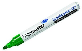 Legamaster TZ 1 board marker žalias, 10 pc(s), Žalias, Žalias, Baltas, Aliuminio, Round, 1.5 mm