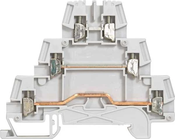 Legrand 3 aukštų gnybtų blokas 2,5 mm2 pilkas Viking (037151)