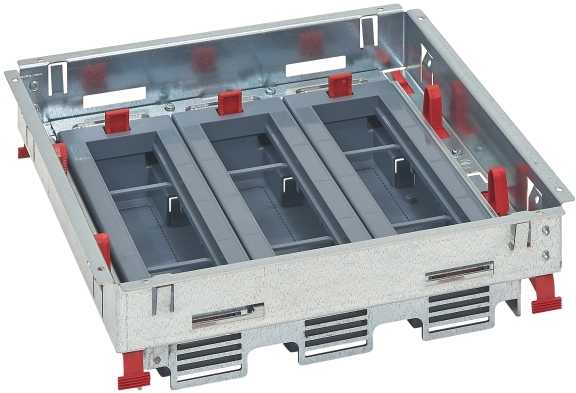 Grindinė dėžė 24mod. Legrand 088022 (281.3x281.3x77.7mm, pilka)