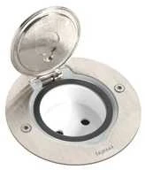 Legrand POKRYWA GNIAZD POJEDYNCZA OKRĄGŁA INOX - 089701