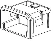 LEGRAND Endeprop til U50, U55 og U60 pendelGul Plast