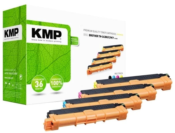 Legrand KMP Printtechnik AG KMP toneris Brother TN-243BK/C/M/Y daugiapakis B-T109M atnaujintas