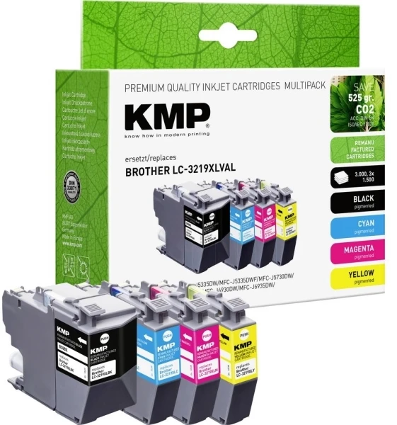 Legrand Tusz KMP KMP B58VX reklaminis paketas BK/C/MY/Y komp. su broliu LC-3219VALDR