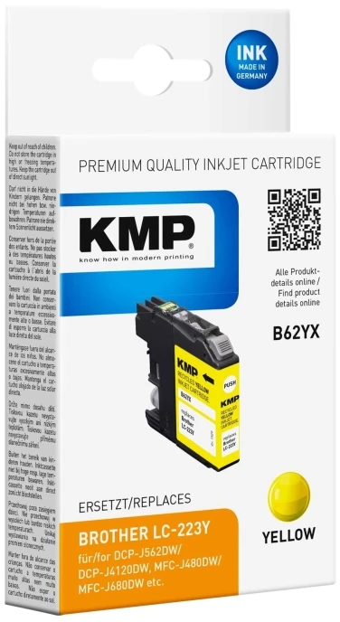 Legrand KMP B62YX, Geltona, 5,9 ml, 1 vnt., 550 puslapių, Vienkartinė pakuotė